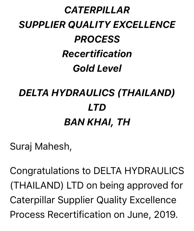 Delta Hydraulics (Thailand) Ltd
